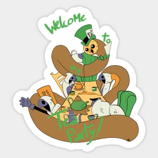 Hooty's Tea Party Sticker